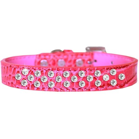 PET PAL Sprinkles Clear Jewel Croc Dog CollarBright Pink Size 14 PE856279